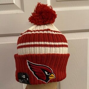 New Era NFL Knits Arizona Cardinals Beanie w/ One-Time Removable Pom Knit